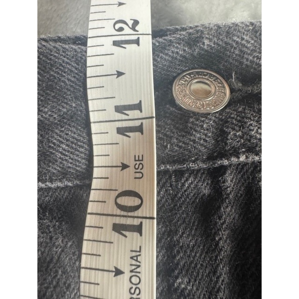 Levi's Jeans Mens 34x32 505 Regular Fit Black Straight Leg Denim Pants - Picture 3 of 8